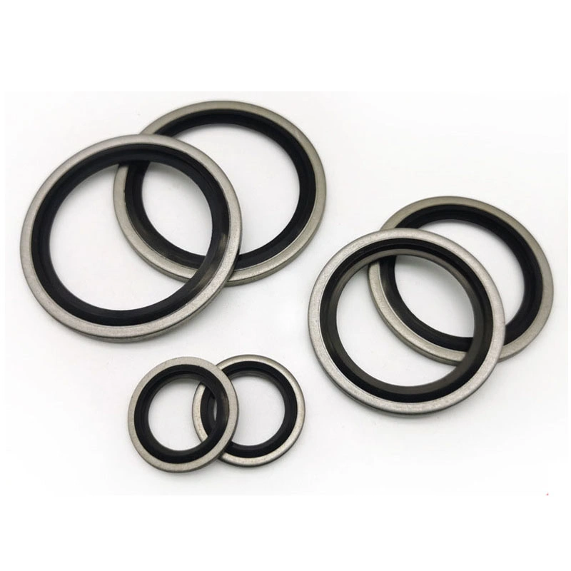 Samocentralizujący się 304 Stalowy Dowty Seal Gasket NBR Rubber Bonded Seal Washer 0