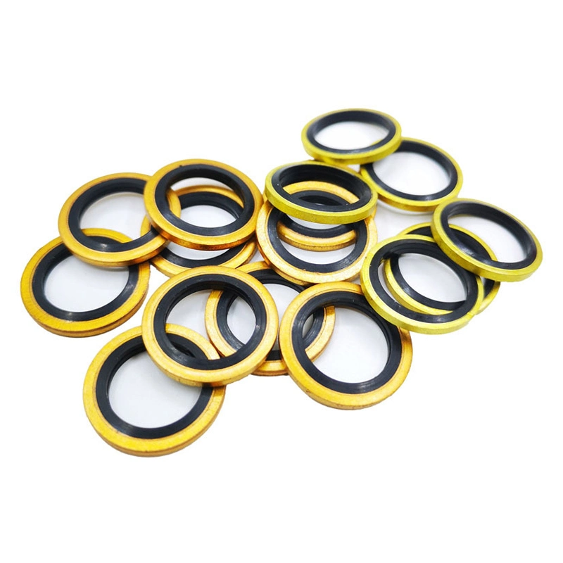Samocentralizujący się 304 Stalowy Dowty Seal Gasket NBR Rubber Bonded Seal Washer 6